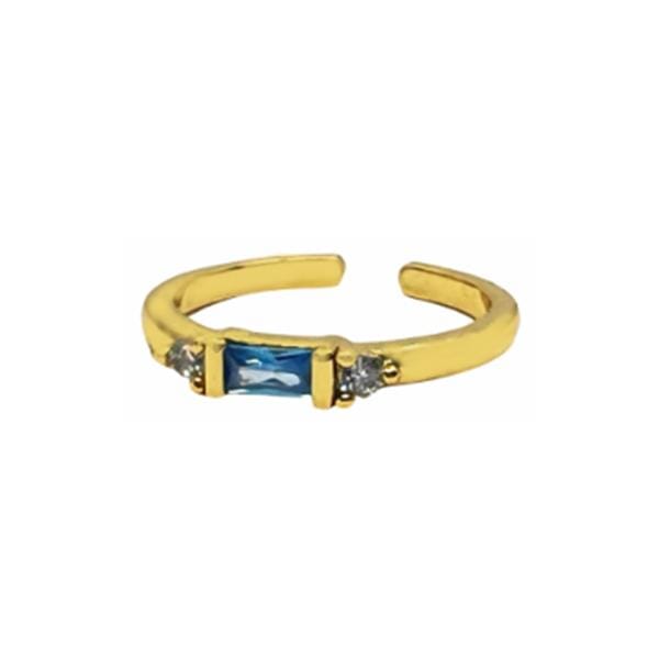 CZ Baguette Adjustable Ring