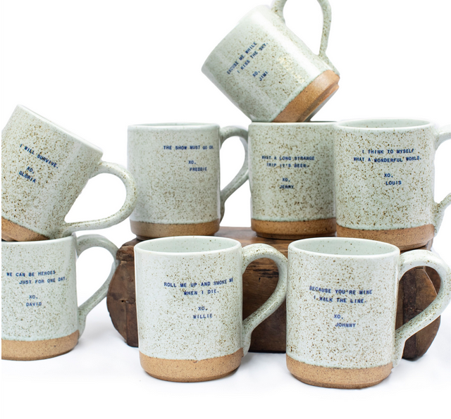 XO Ceramic Legends Quote Mugs