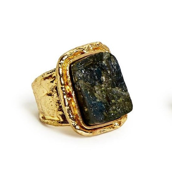 Gemstone Statement Adjustable Ring