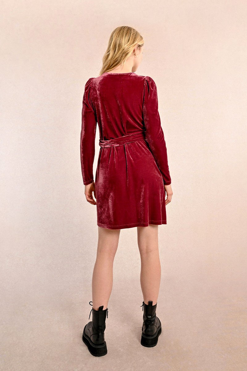 Bella Velvet Wrap Dress