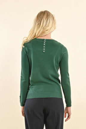 Ivy Button-Detail Sweater