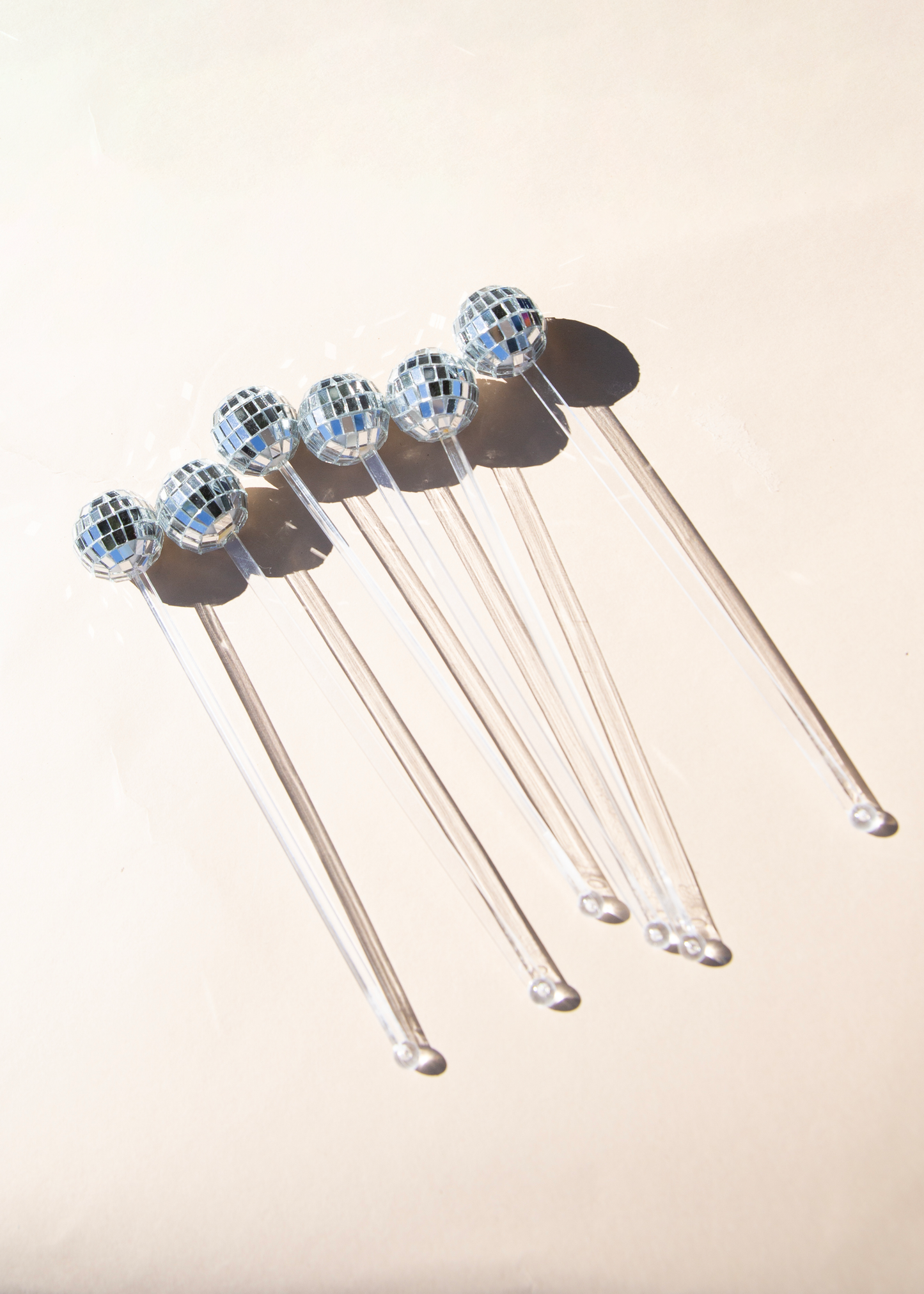 Disco Ball Drink Stirrers