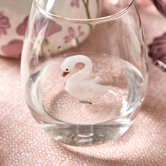 Swan Stemless Wine Glass