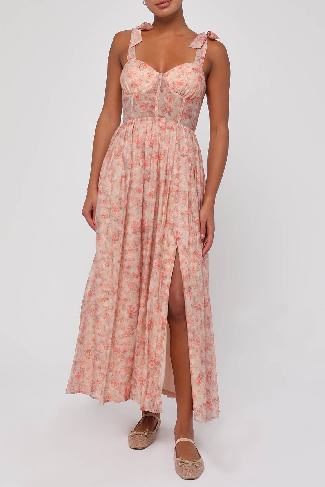 Leighton Tie Shoulder Midi Dress