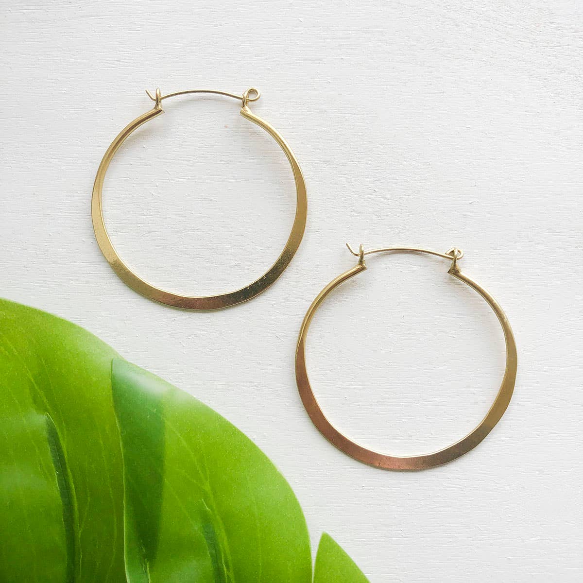 Organic Hoop Earrings