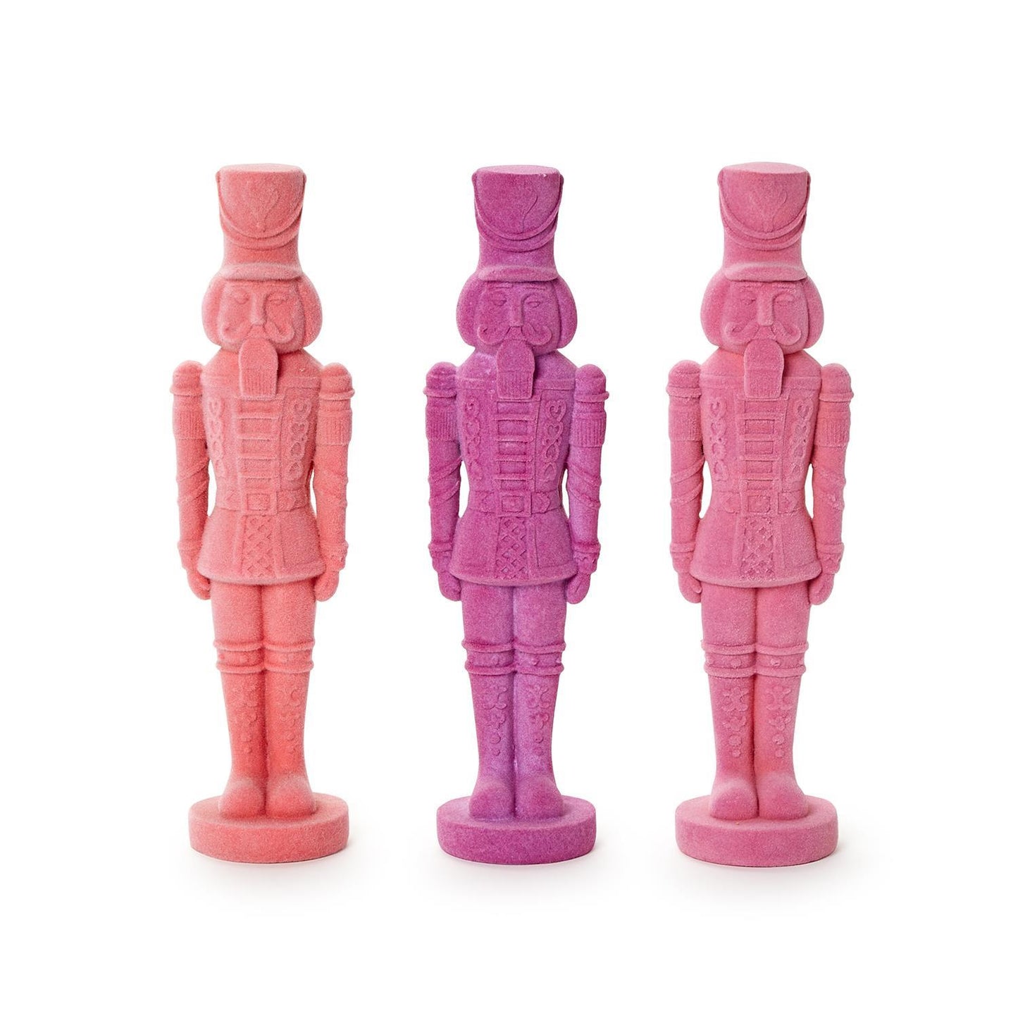 Flocked Resin Nutcracker