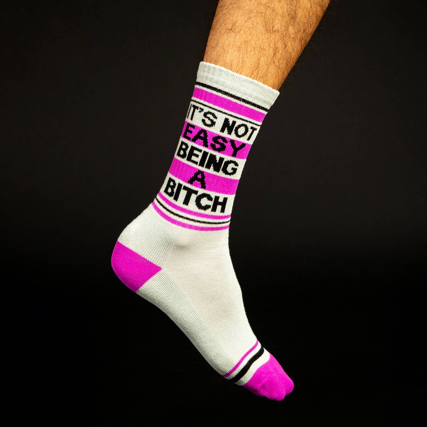 It's Not Easy Being A Bitch Gym Crew Socks