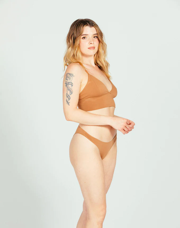 Organic Cotton Longline Bralette