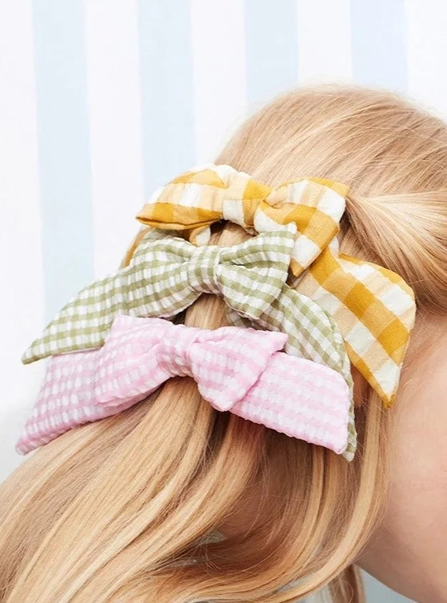 Gingham Hair Bows