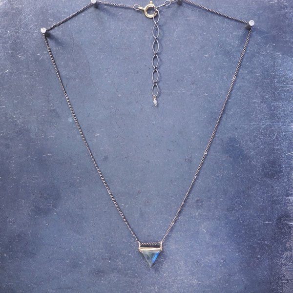 Labradorite Triangle Necklace