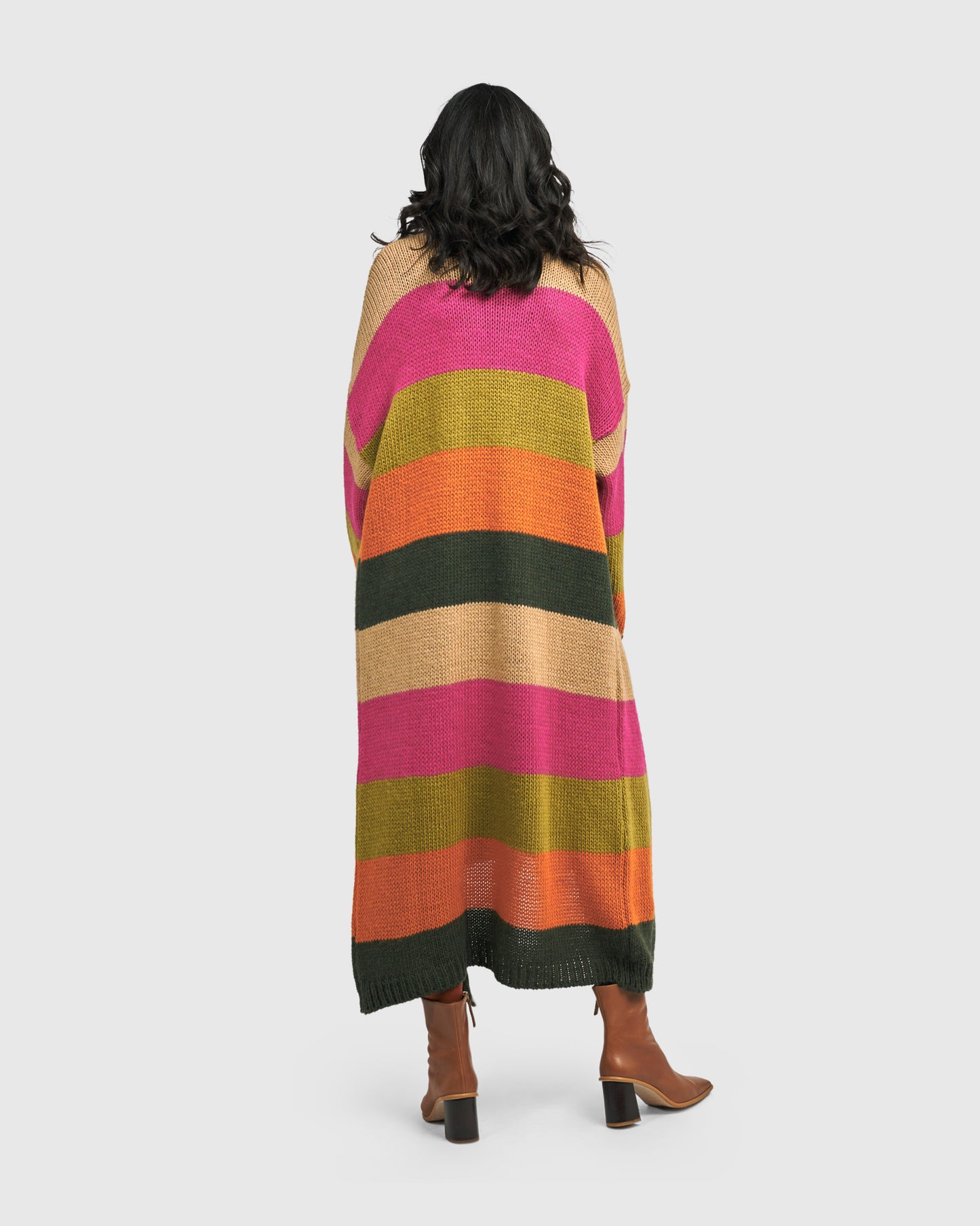 Jemima Striped Maxi Cardigan