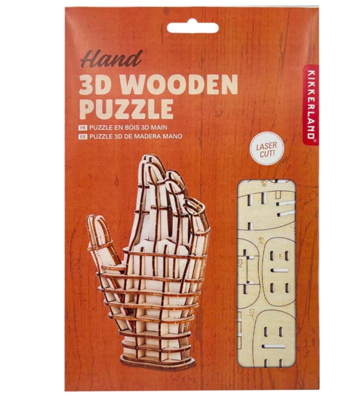 3D Wooden Hand Puzzle
