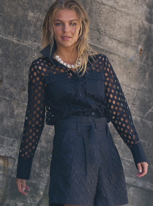 Taya Circle Lace Shirt