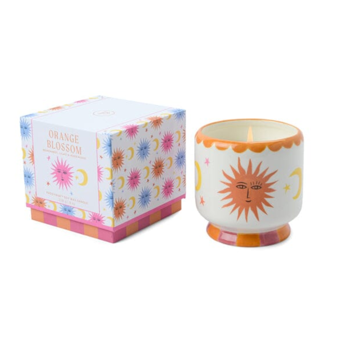 A Dopo Handpainted Ceramic Candle - Sun