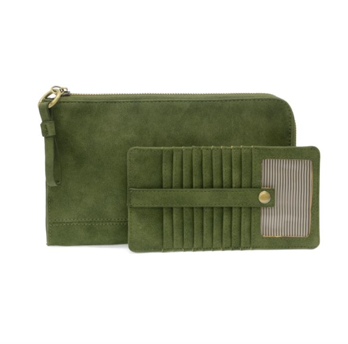 Faux Suede Karina Convertible Wristlet & Wallet