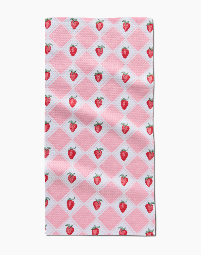 Vera Strawberries Tea Towel