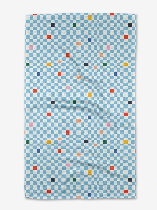 Happy Check Tea Towel