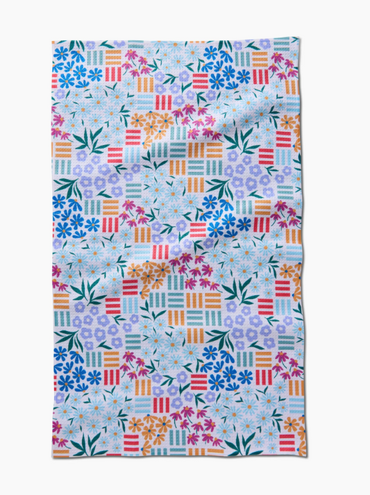 Floral Garden Tea Towel