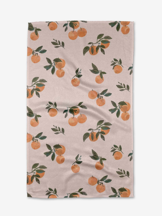 Pretty in Peach Tea Towel