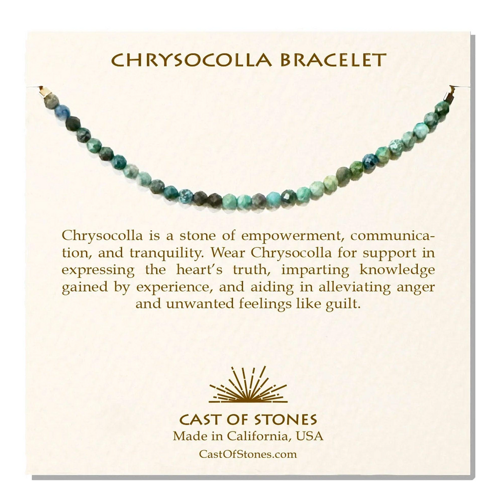 Chrysocolla Beaded Bracelet