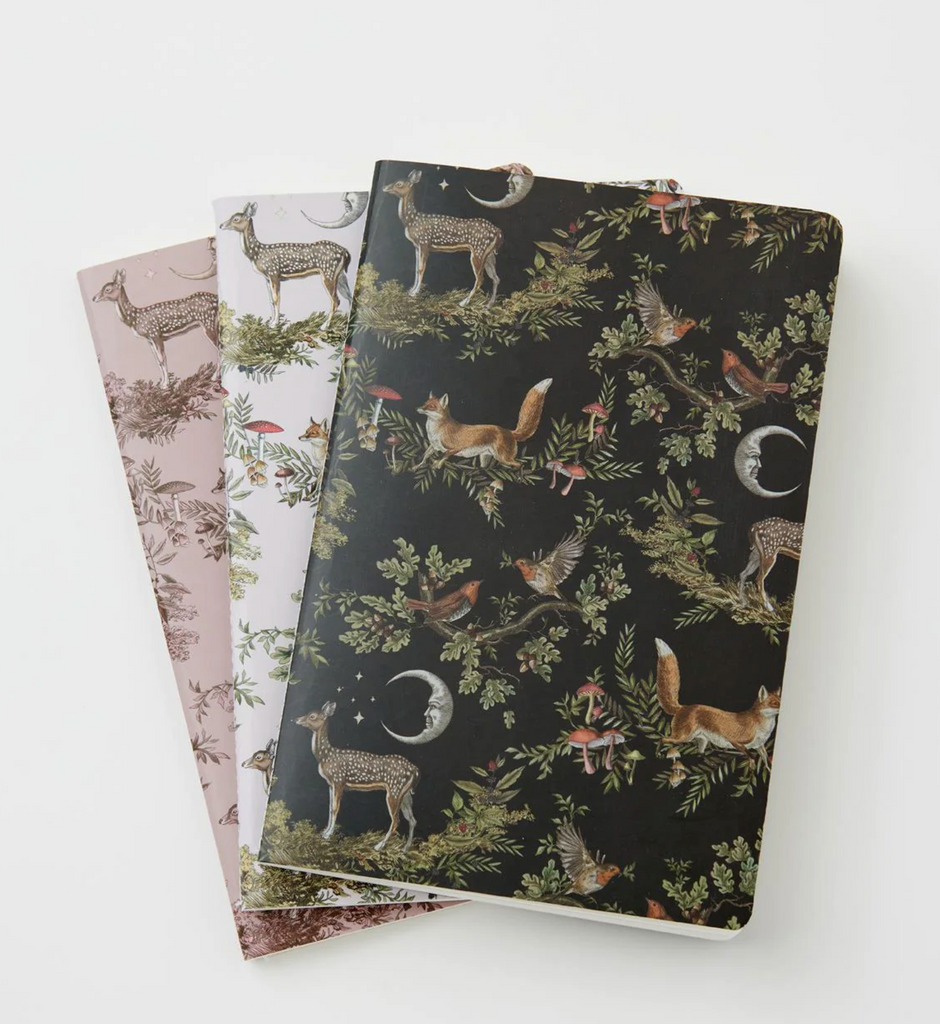 Woodland Creatures Set of 3 Notebooks