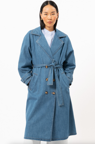 Daly Woven Trench Coat