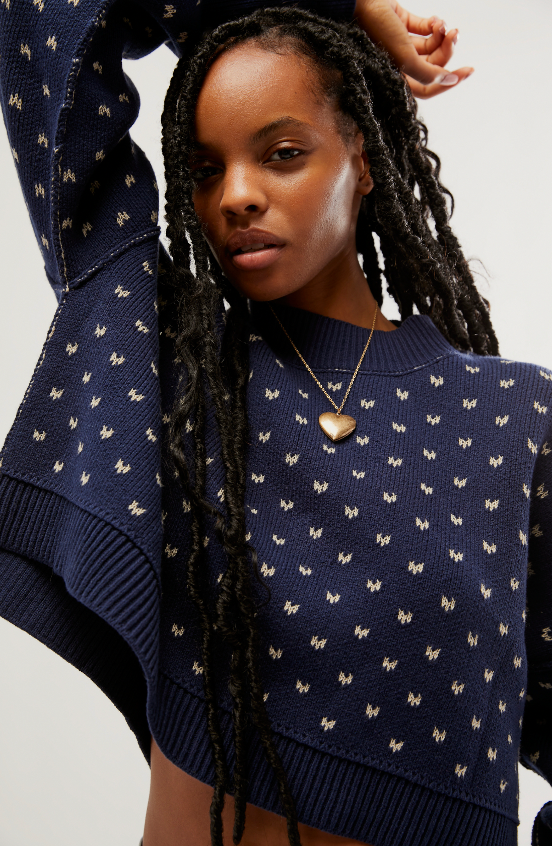 Pattern Easy Street Crop Pullover Sweater