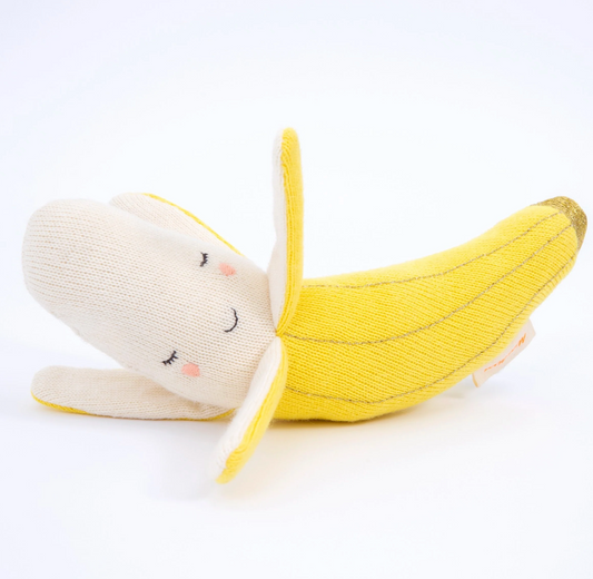 Banana Knit Rattle