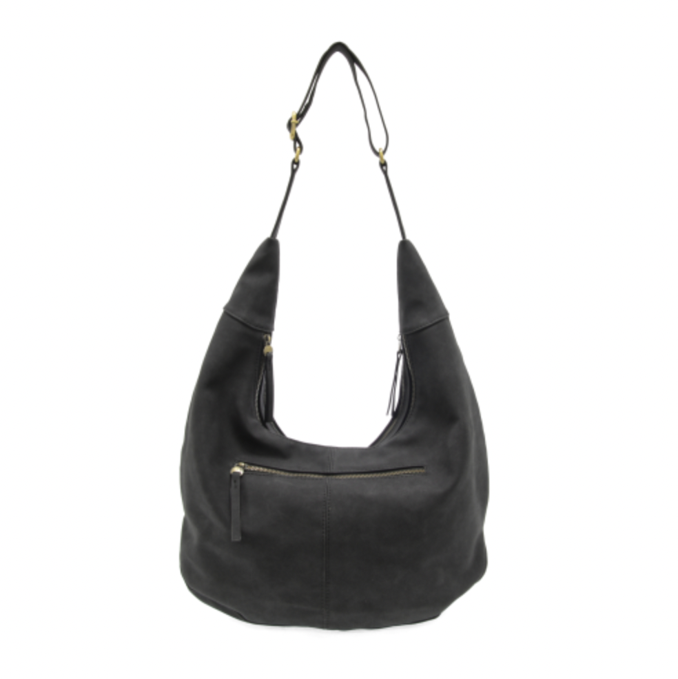 Rochelle Faux Suede Crescent Bag