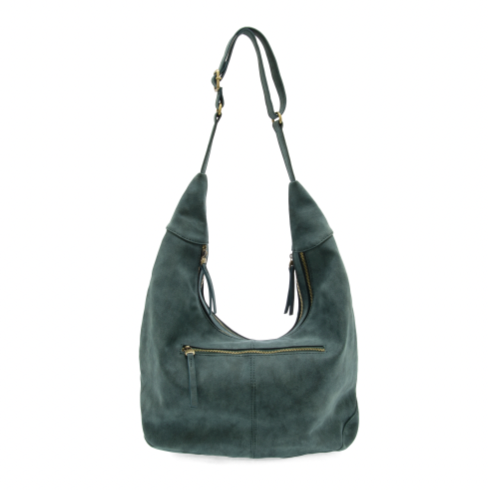 Rochelle Faux Suede Crescent Bag