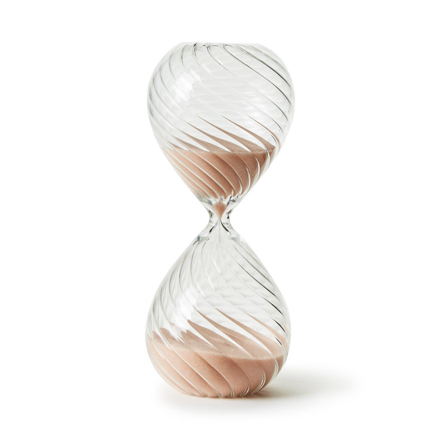 Handblown Swirled Hourglass