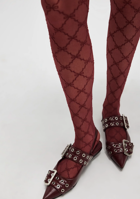 Ribbon Chain Tights