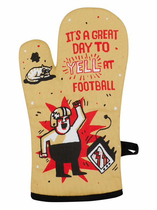 Yell at Football Oven Mitt