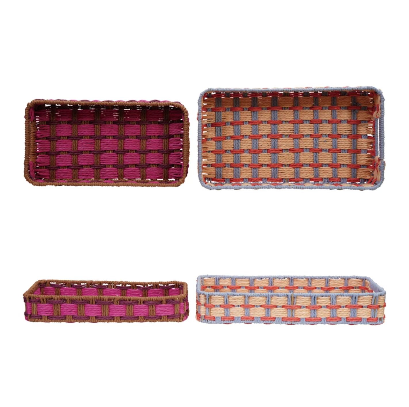 Tejido Woven Paper Rope Trays