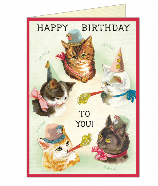 Cat Party Greeting Card