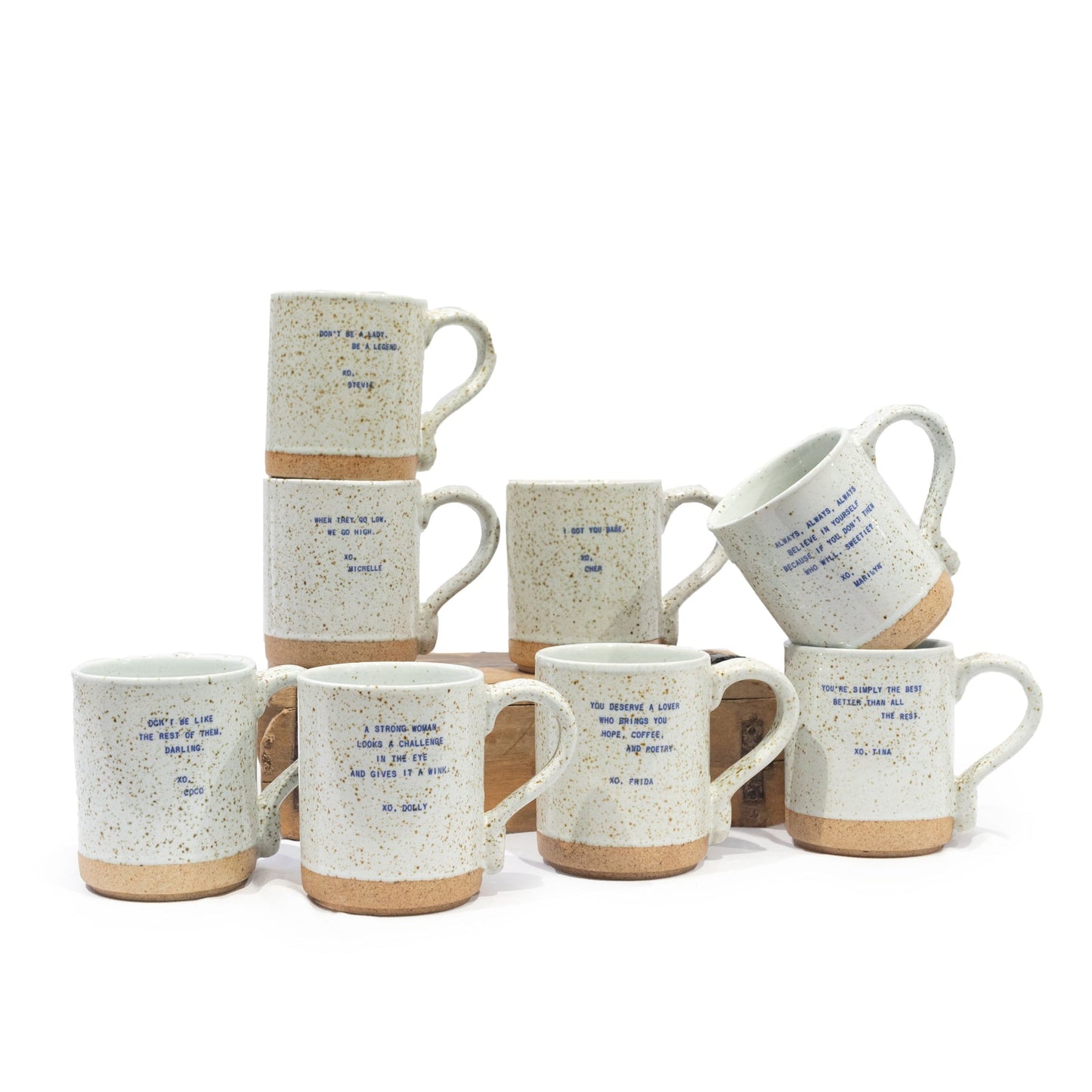 XO Ceramic Quote Mugs - Lady Legends