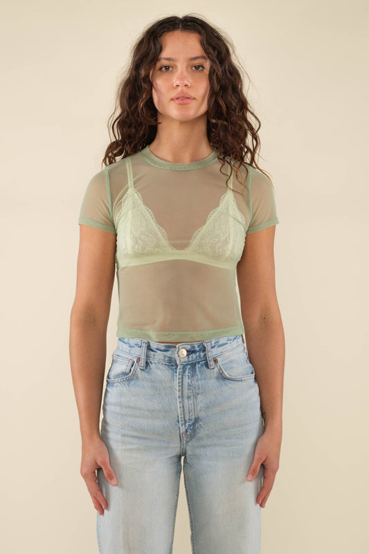 Mesh Short Sleeve Baby Tee