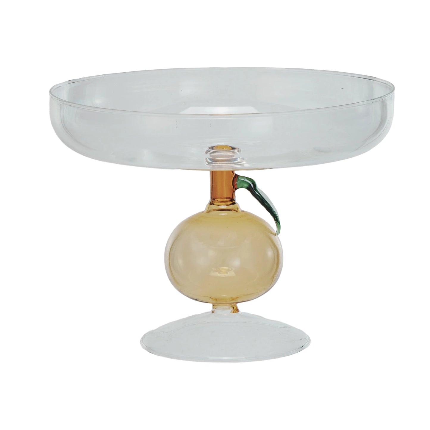 Citrus Glass Serving Pedestal