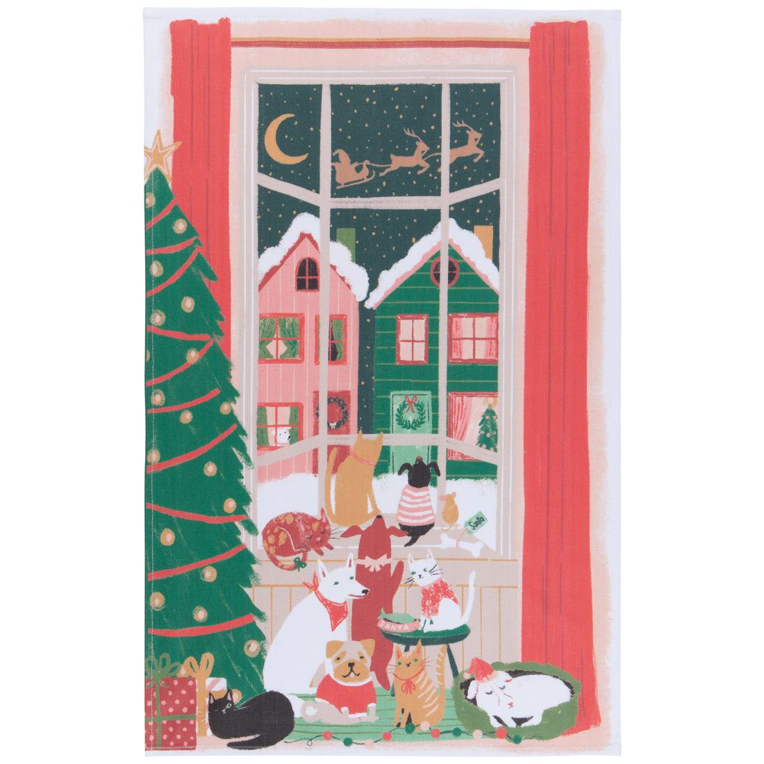 Waiting for Santa Mug and Dishtowel Set