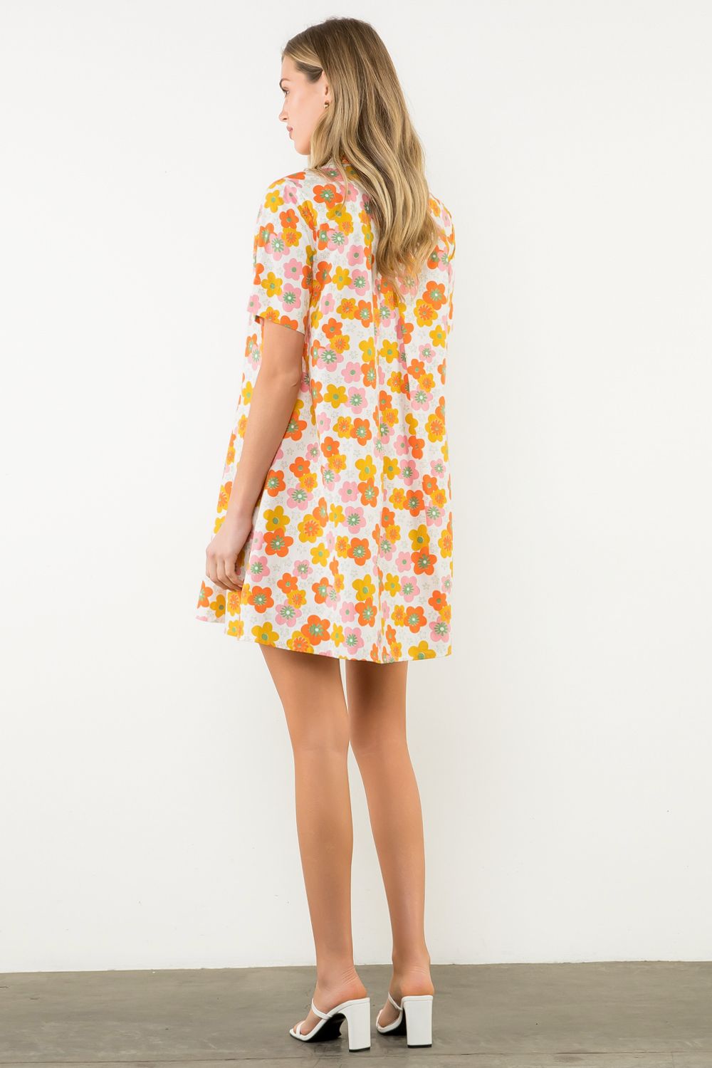 Silvy Button Down Swing Dress
