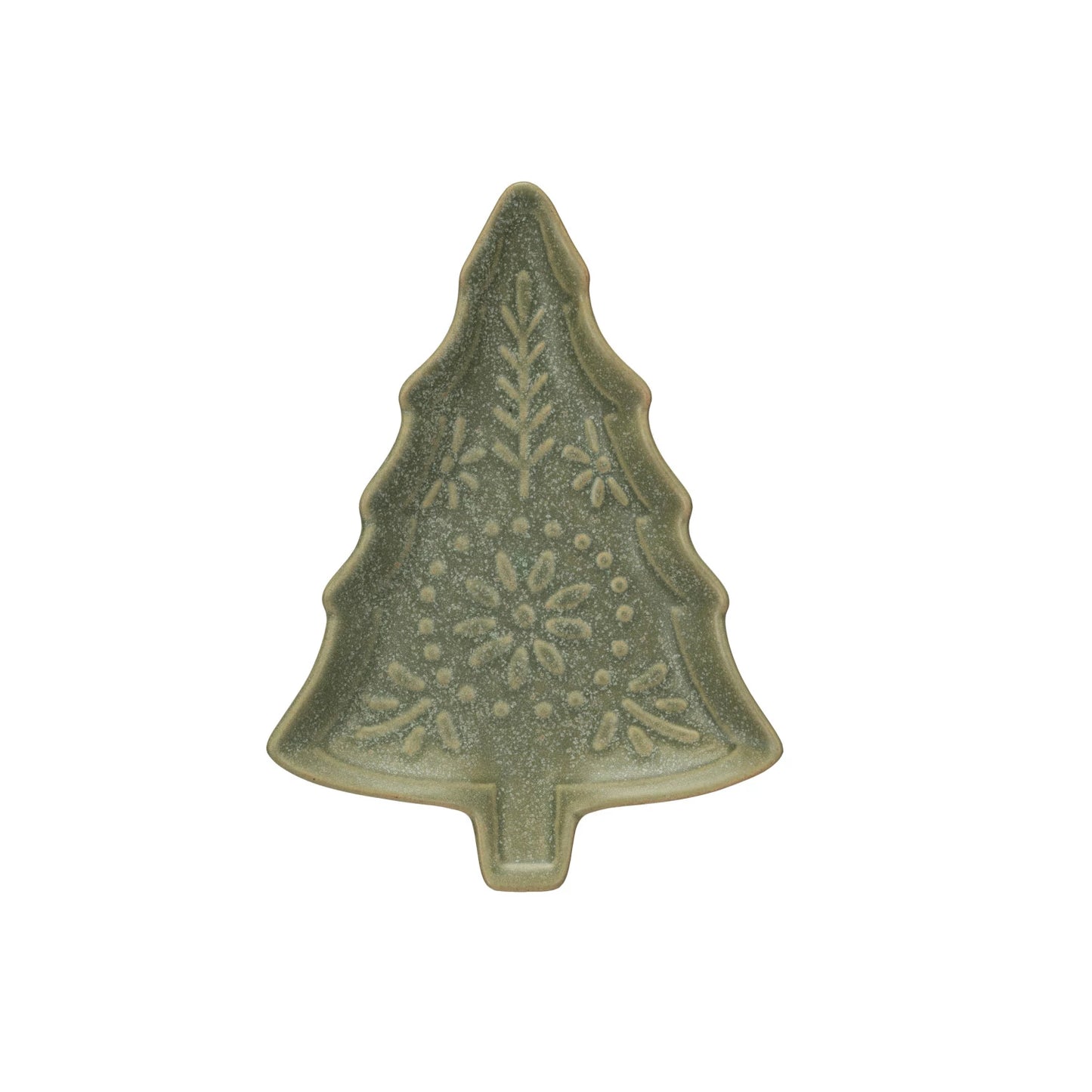 Douglas Stoneware Tree Shaped Plate