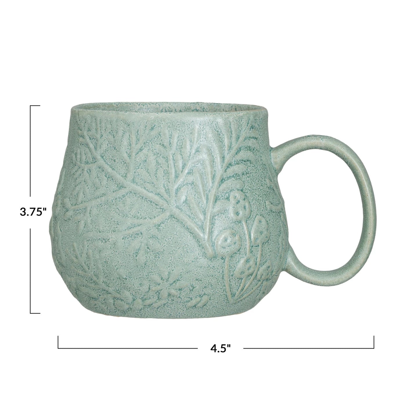 Eldan 16 oz. Embossed Stoneware Mug