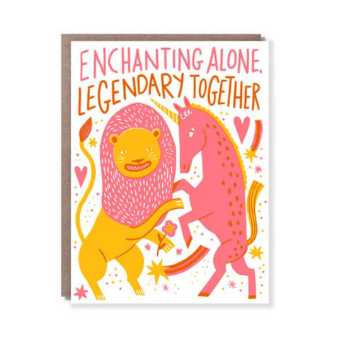 Legendary Together Letterpress Card