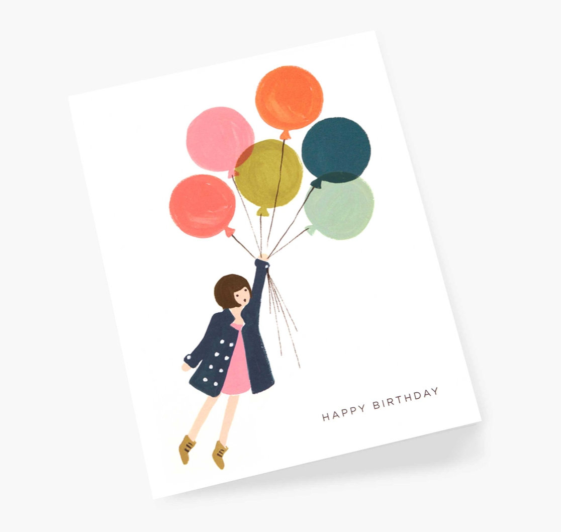 Fly Away Birthday Card