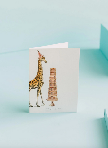 It's Your Party Giraffe Greeting Card