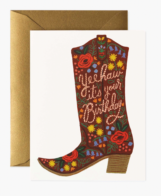 Birthday Boot Card