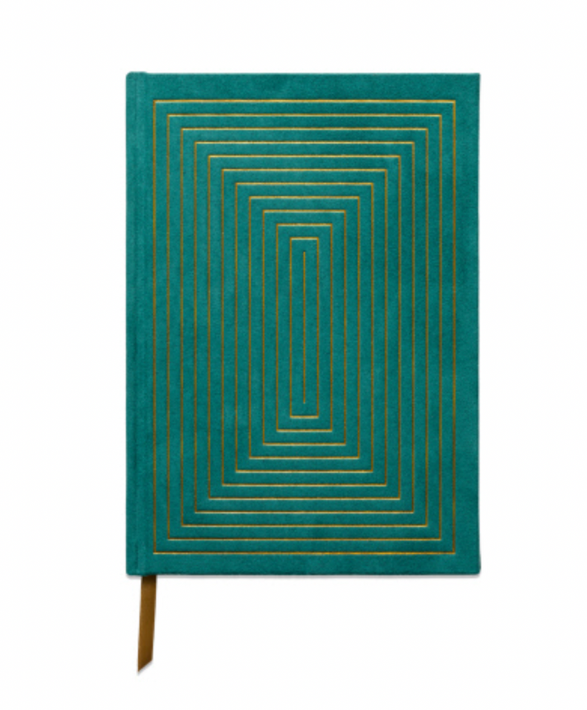 Linear Boxes Suede Hardcover Journal