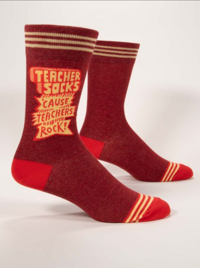 Teacher's Rock Men's Crew Socks