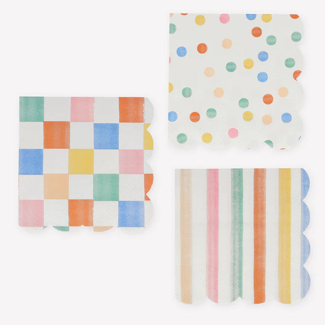 Colorful Pattern Cocktail Napkins